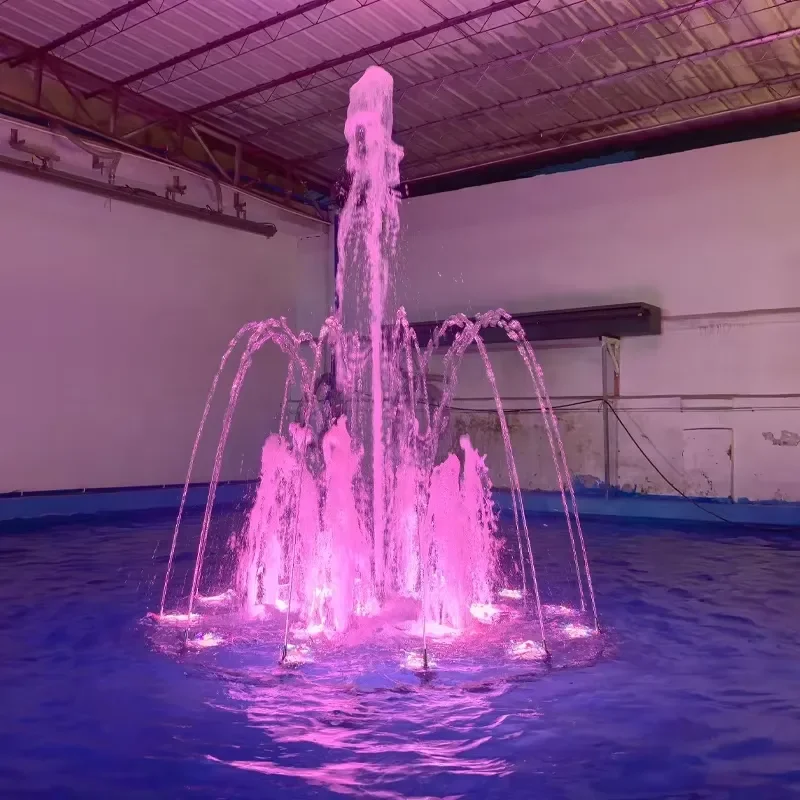 Garden Pond Fountain Modern Design Musical Fountain Dancing Water for Outdoor Water Featuring Small Music Light Fountain