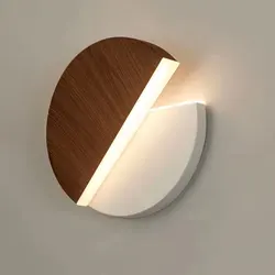 LED Wall Lamp 360 Degree Rotation Adjustable Bedside Lights White Black Creative Wall Light  Modern Bedroom Loft Aisle Lamps