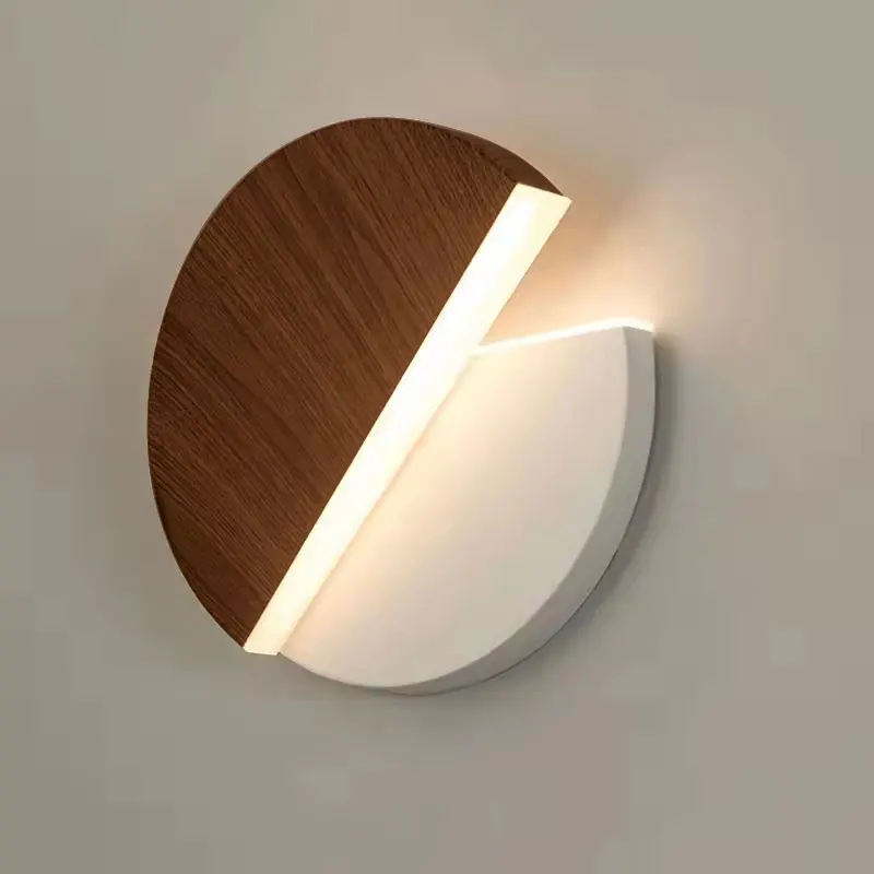 LED Wall Lamp 360 Degree Rotation Adjustable Bedside Lights White Black Creative Wall Light  Modern Bedroom Loft Aisle Lamps