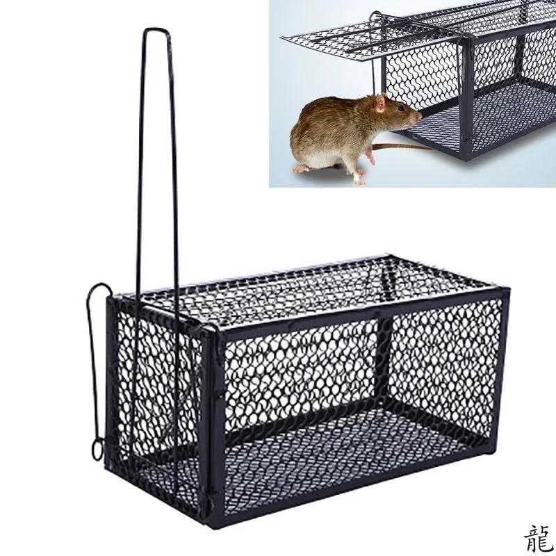 Smart Self-locking Mousetrap Safe Firm Iron Net Household Mouse Catcher Metal Reusable Humane Indoor Outdoor Rat Trap Rat Cage