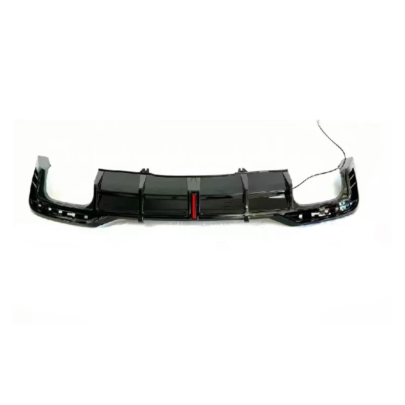Rear Bumper Diffuser Spoiler With Exhaust Tips Splitters For Audi A5 Sline S5 2021-2024 Rear Diffuser With LED ABS Gloss Black - view 5