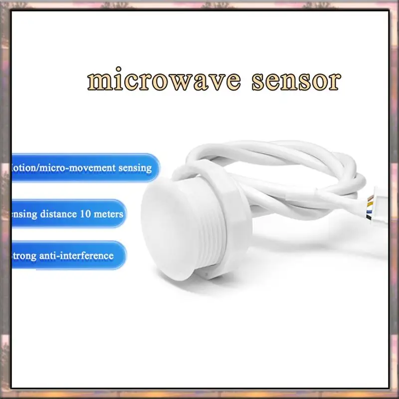 BAAZ HOT XKC-LD500B 5.8Ghz Long Range Microwave Motion Sensor For Body Presence, 10M LD500B-V
