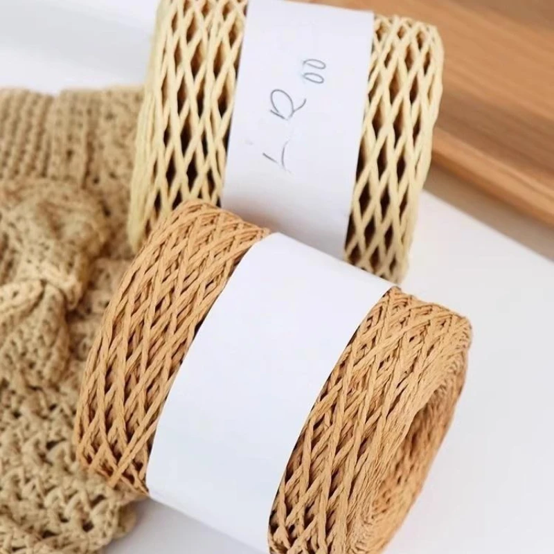 

150 Meters Lafite Grass Braided Thread Cotton Grass Lafite Grass Rope Handmade Hook Bag Special Straw Material for Summer Hat