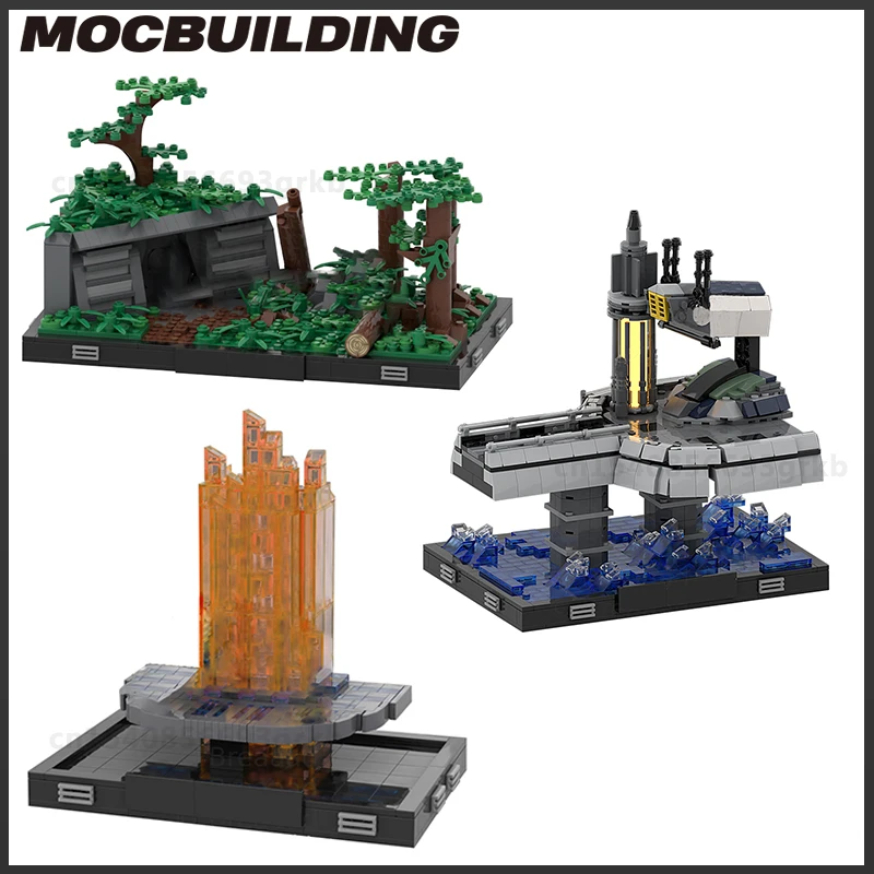 Moc Build Blocks War Space Street View Series DIY Bricks Star Movie DIY Model Toys Birthday Christmas Gifts Collection Present