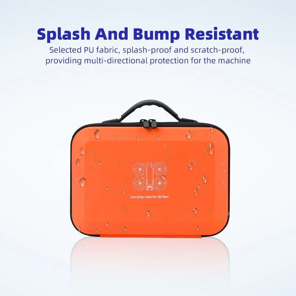 EVA Drone Carrying Case Waterproof Shockproof Remote Controller Storage Bag Drone Accessories with Shoulder Strap for DJI Neo