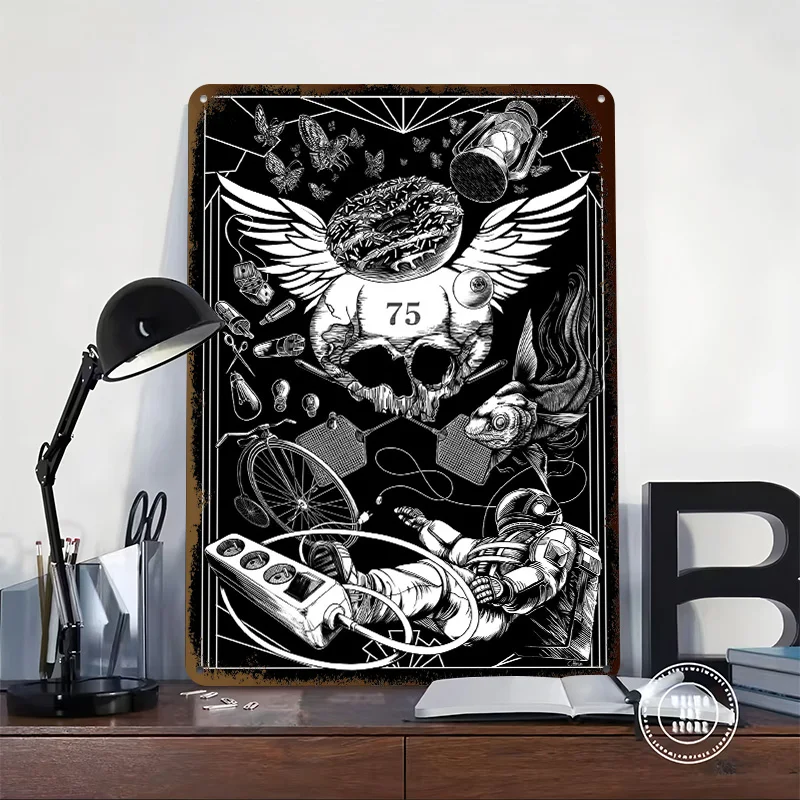 Patient 75 3D Texture Printed Poster Custom Vintage Metal Tin Plate Sign for Wall Art Decoration Living Room Decor Men Man Cave