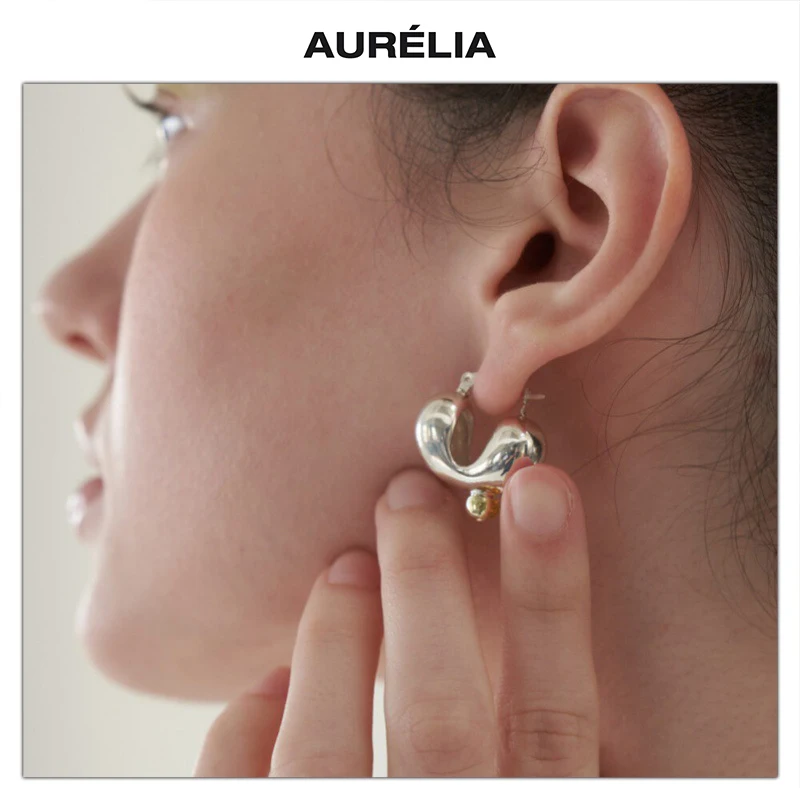 

Fashion Designer Brass Plated 18K Gold 925 Silver Needle Earrings Women Everyday Jewelry