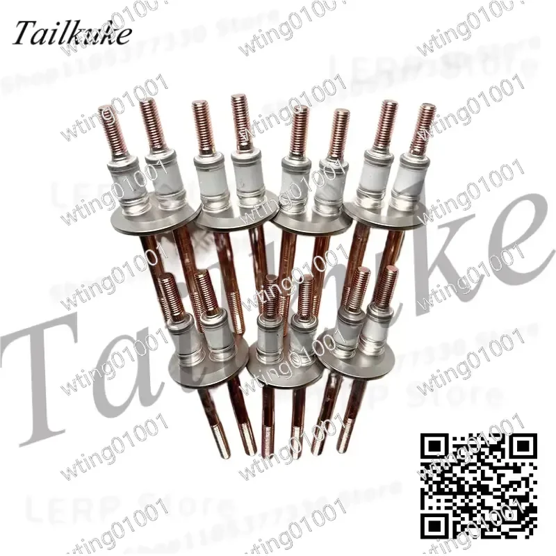 for KF40 Ultra High Vacuum Ceramic Feedthrough HV Insulating Seal Electrode Brazing Lead Through Flange Connector