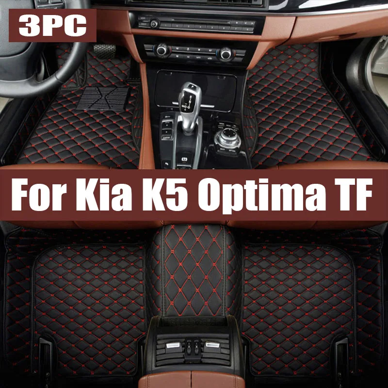 

TPE Car Floor Mats For Kia K5 Optima TF 2011 2012 2013 2014 2015 Luxury Dirt-resistan Leather Pad LHD Foot Rugs Auto trunk mat