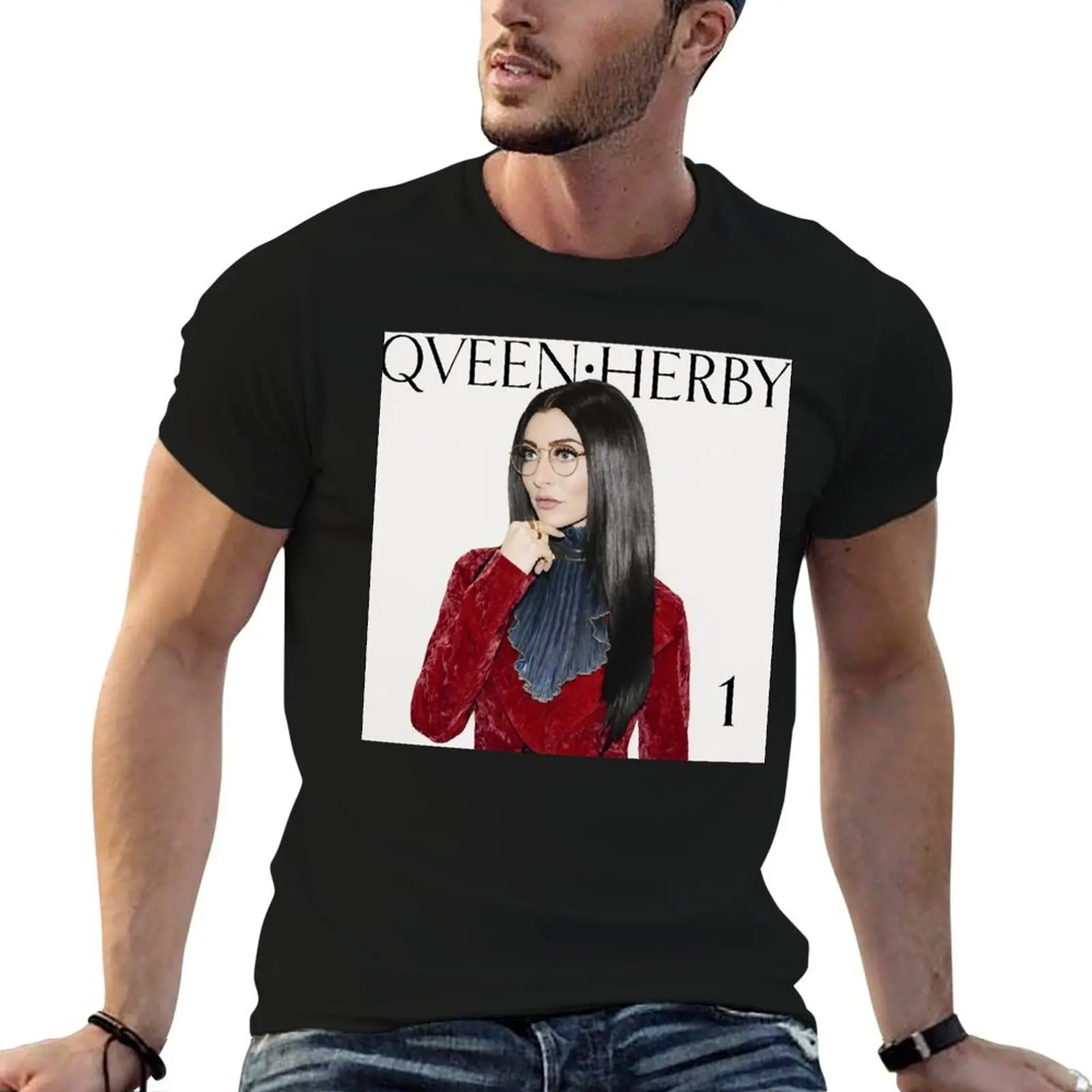 

Qveen Herby T-Shirt t shirt for man 100 percent cotton cotton tshirt 100% man t shirts for men T-shirt