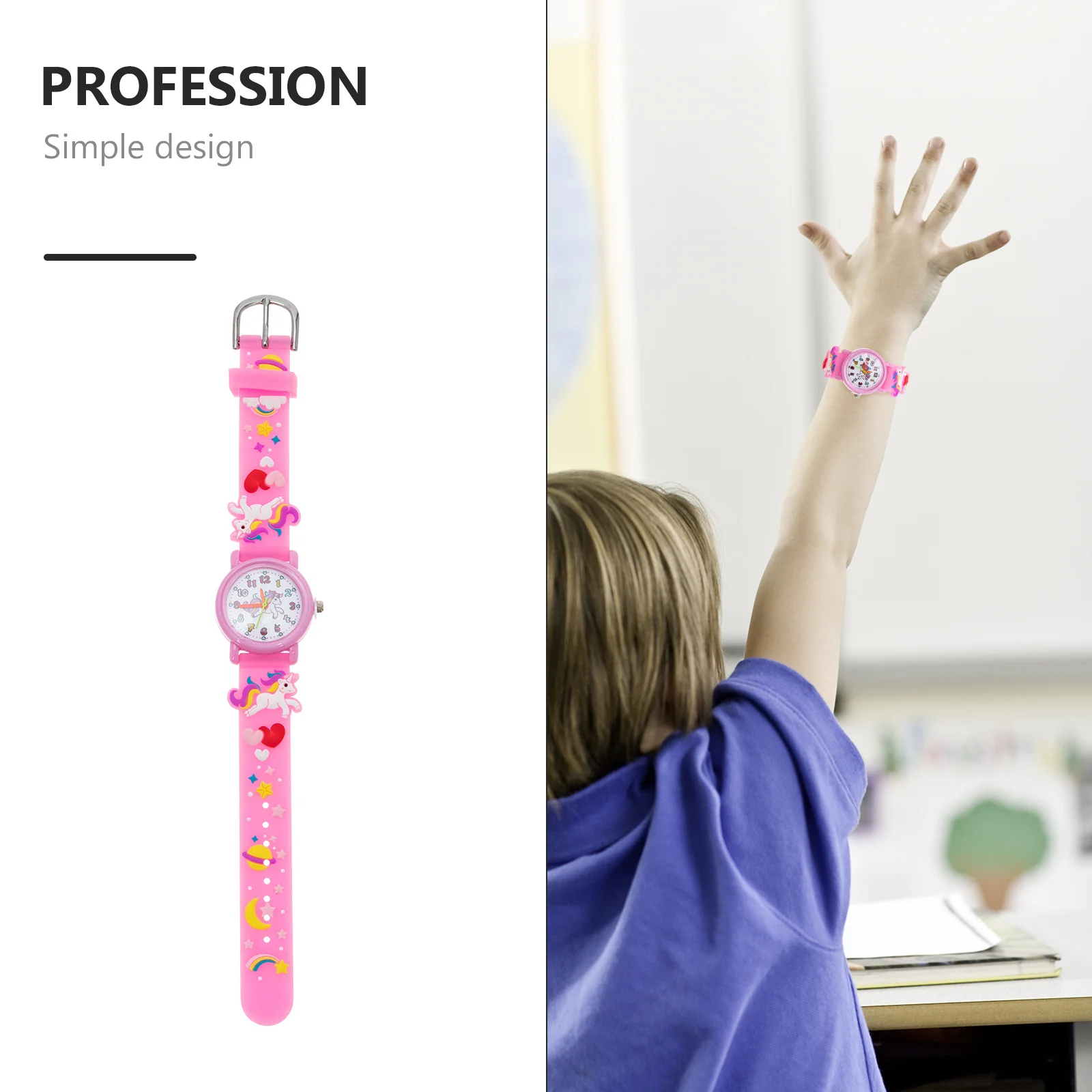 

WESIEVYA Watch for Kids 3D Cartoon Waterproof Plastic Children Wristwatch