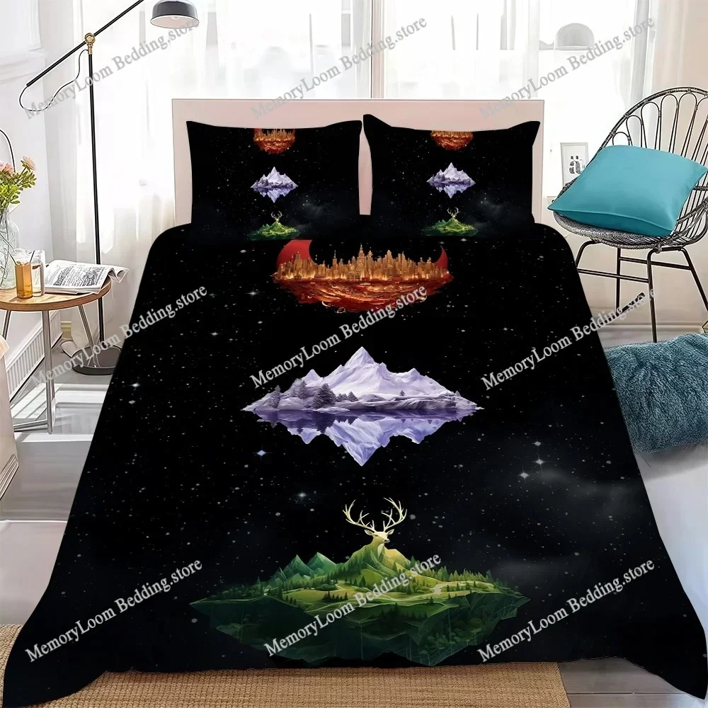 

Acotar Court M-Mist and Fury Duvet Cover Set Home Style Bedding Soft Laundry Cotton Bed 3 Piece Set Student Dormitory Gift741