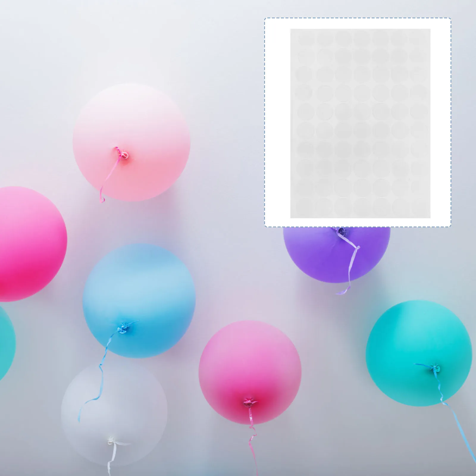 6 أوراق شفافة مستديرة من الأكريليك، شريط لاصق مزدوج الجوانب قابل للإزالة، ملصقات حائط لاصقة قوية للصور سهلة الإزالة