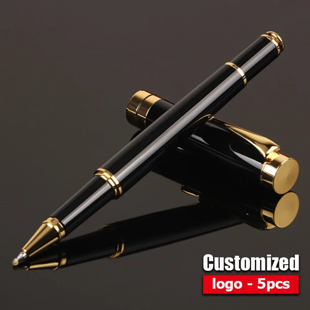 

5/10/20/30/50pcs Luxury Metal Signature Pens Wholesale Customized Logo Ballpoint Pen High End Business Stationery Gift Ball Pens