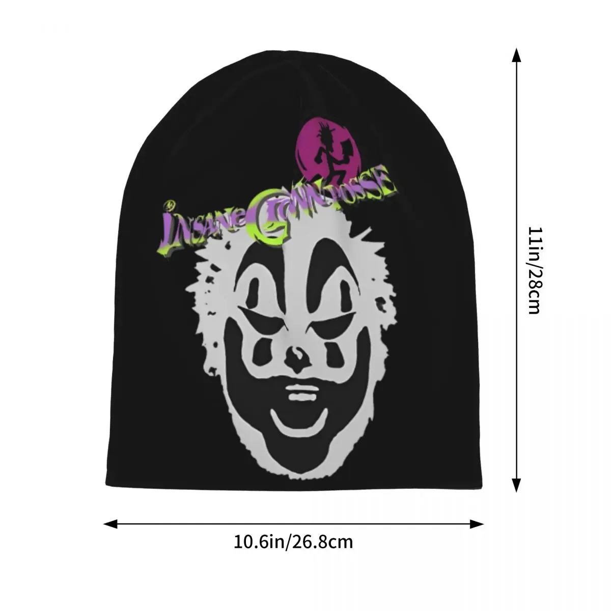 ICP topi kupluk hoop Unisex, topi beanie tengkorak Ski Vintage, topi Bonnet HIPHOP, topi hangat dua kegunaan