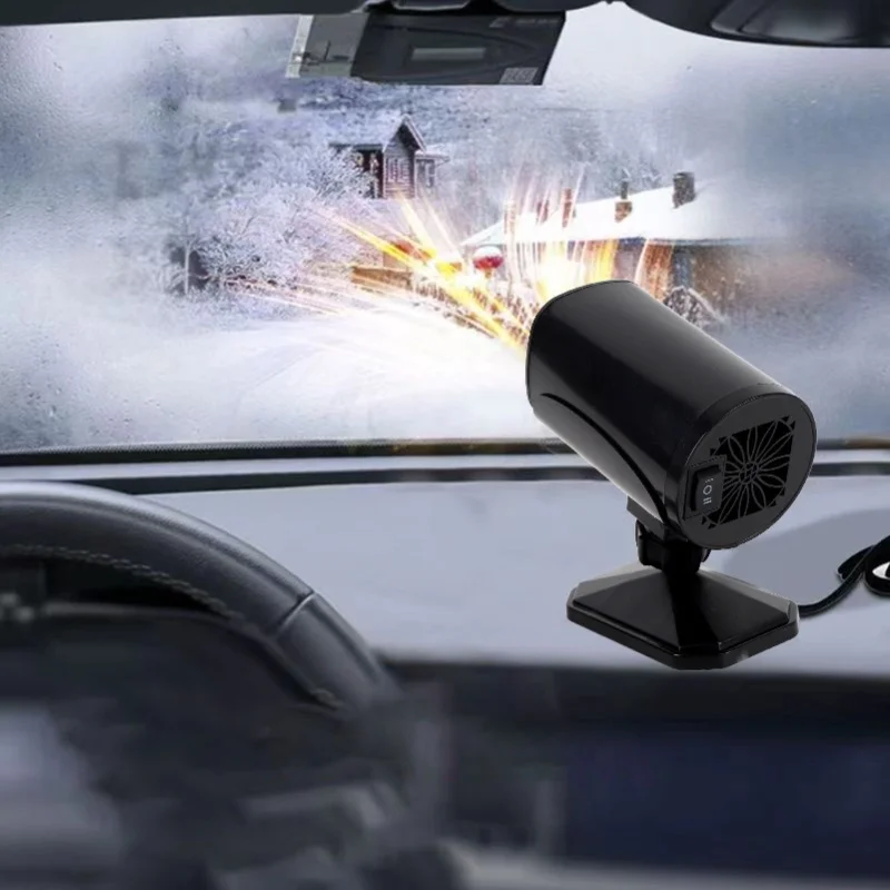 150W 12V Compact Car Heater 2 In 1 Cooling Heating Windshield Defroster Defogger For Vehicle