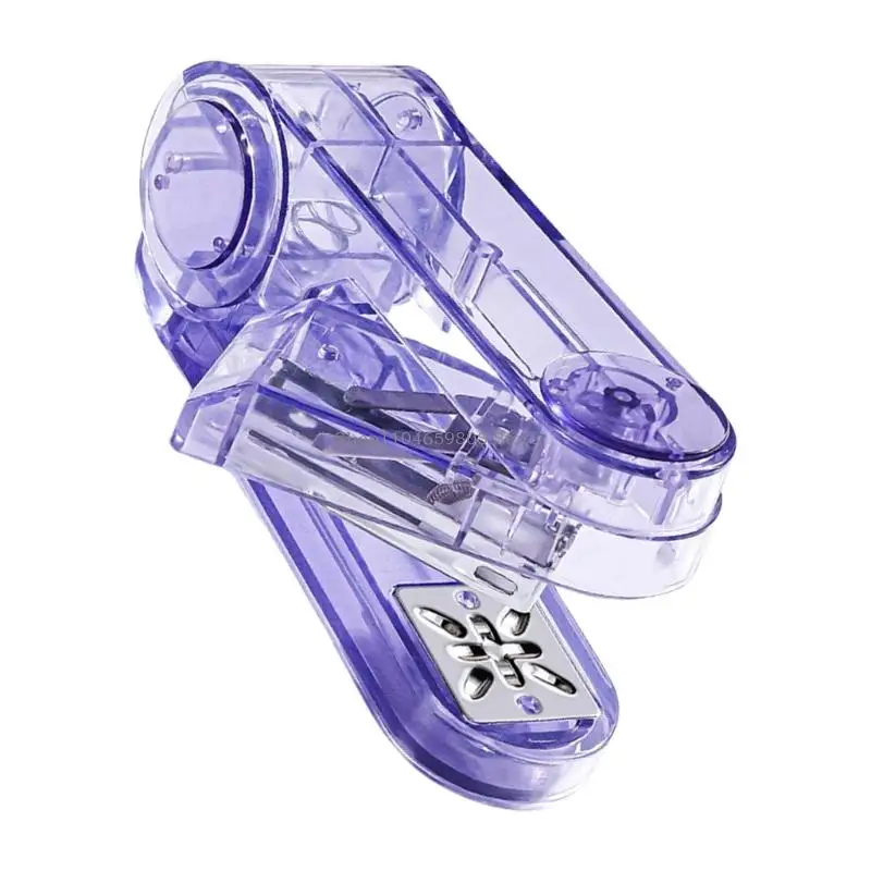 Clear Collit Stapler Ufficio Stapler a 360 gradi Ruota Desktop Stapler per scuola
