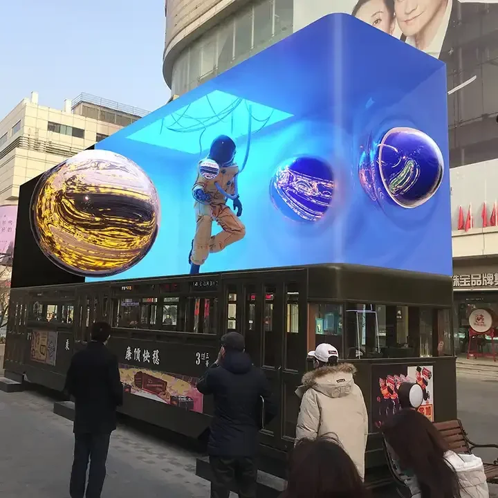 Benutzerdefinierte digitale Schild Preis 3D Werbung Indoor Flexible Außen Outdoor Video Wand Panel Pantalla Led Display Bildschirm