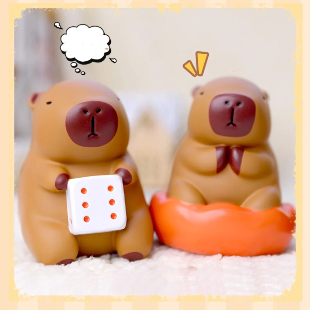 

Cute Capybara Decompression Toy Pinching Joy Kawaii Desktop Ornaments New Year Birthday Decoration