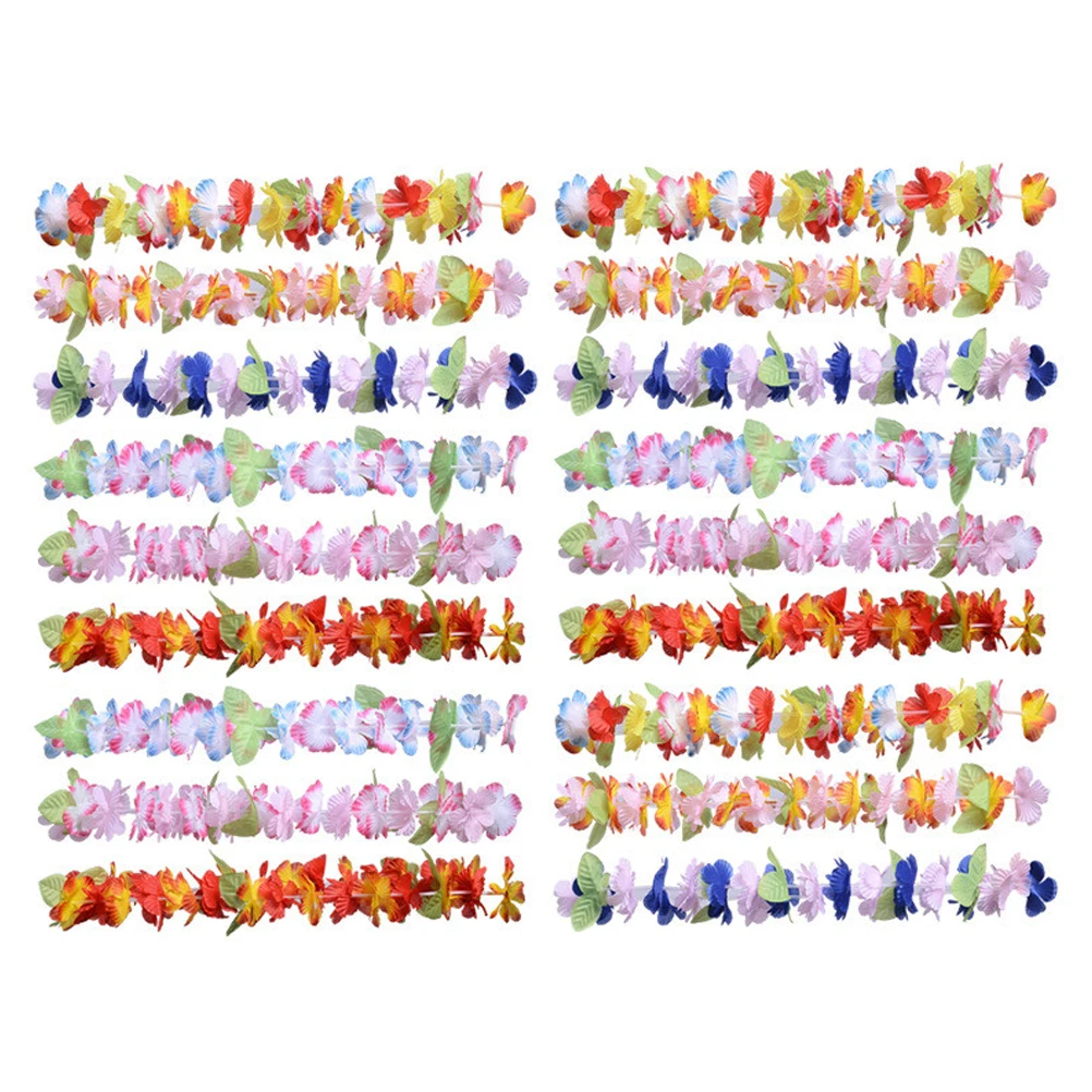 

18 Pcs Garland Combination Garlands Party Supplies Hawaii Decorations Hawaiian Birthday Multicolor Banquet