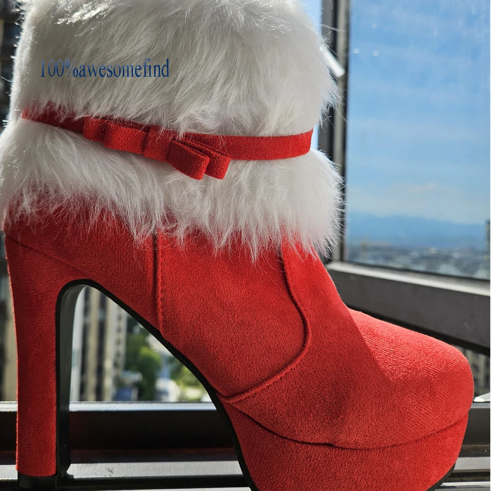 Women Winter Warm Shoes Christmas Lady Santa Claus Cosplay Shoes