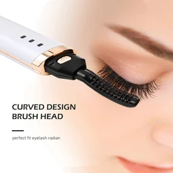 Recourbe-cils électrique chauffant réglable, maquillage de beauté, cils anti-dérapants, cils bouclés portables, 3 vitesses