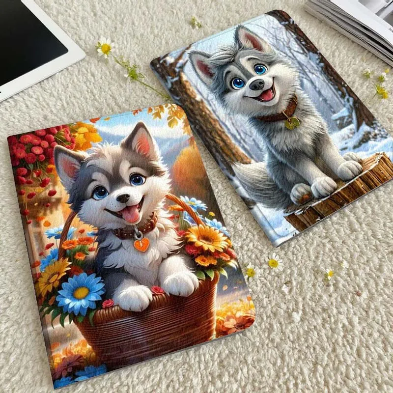 

Cartoon Puppy Basket Flower For Xiaomi Redmi Mi Pad 5 6 6s 7 SE Pro Max Ultra 12.4 12.5 14 inch Tablet Case