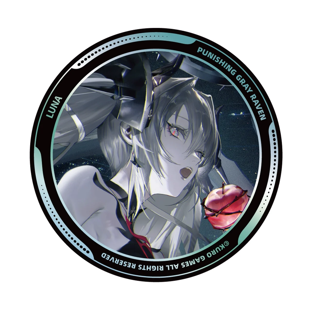 Sunsyea PUNISHING: insignia oficial de la serie temática Merch TZ de RAVEN GRIS Watanabe Luna Lucia