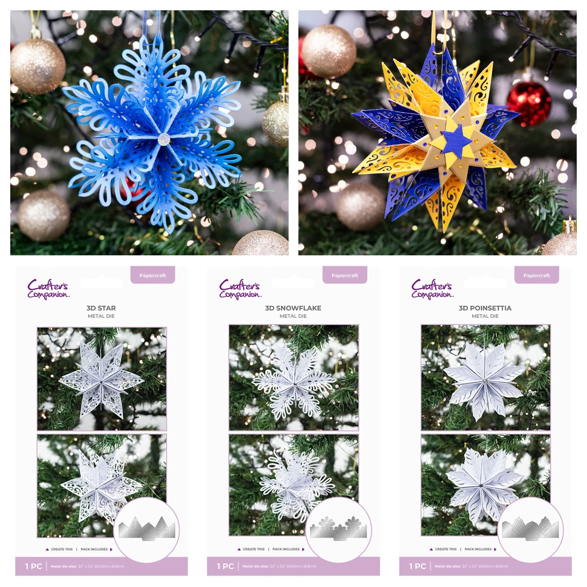 

New 3D Snowflake Die Metal Cutting Dies Scrapbook Diary Decoration Embossing Cut Die Template DIY Make Paper Card Album