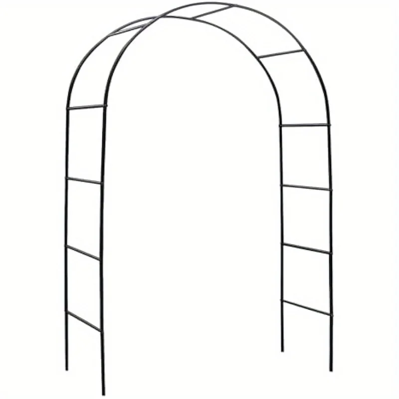 Black Garden Arch Wedding Arch-Easy to Assemble 7'8