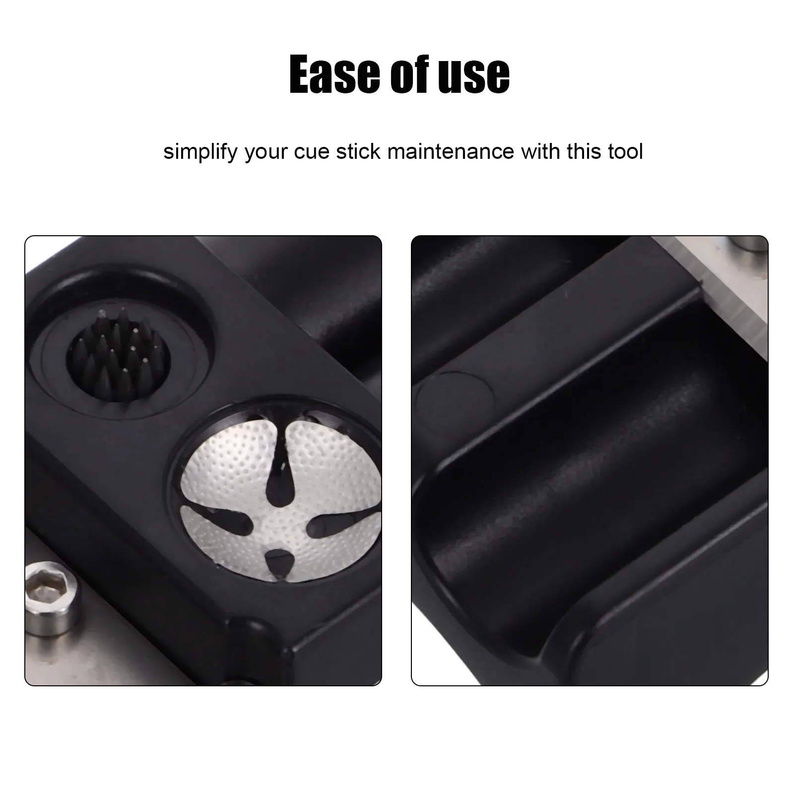 

1PC Pool Cue Stick Repair Tool Billiard Tip Shaper Durable Plastic Metal Compact Design Snooker Cue Maintenance