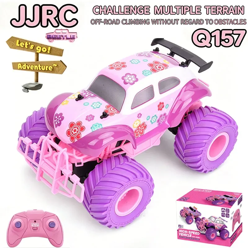 JJRC RC Car Q157 Pink Girl Toy RC Climbing Car 2.4G Off Road Vehicle Party Gift Remote Control Truck Girl Christmas Birthday Toy