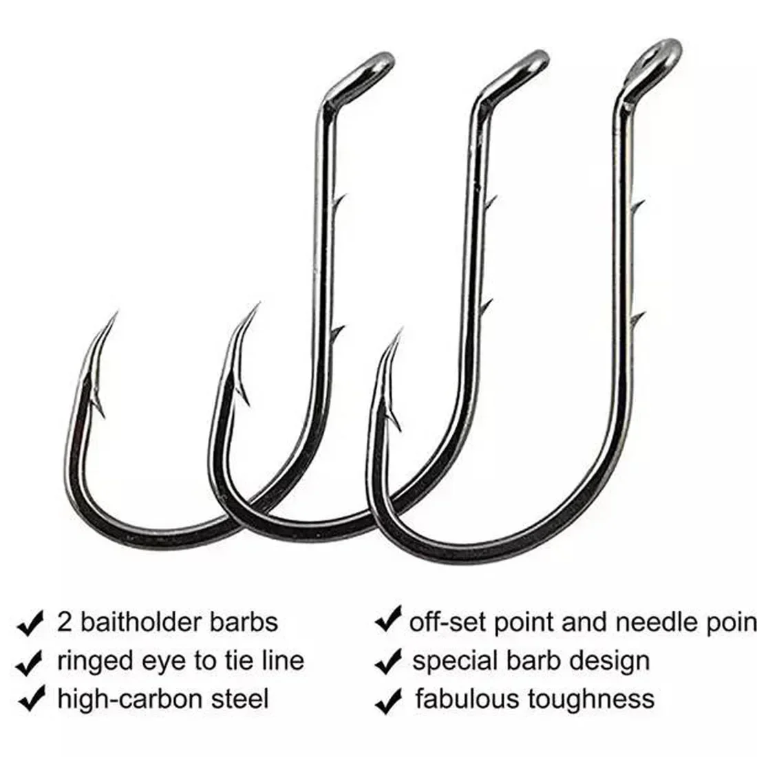 

1000 Pieces Wholesale Fishing Baitholder Hooks,High-carbon steel Fishing Hooks Freshwater Fishhook