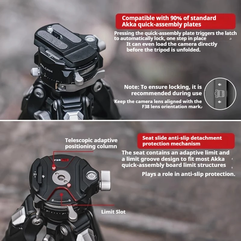 Ulanzi FALCAM TreeRoot السفر ترايبود قفل سريع Reuleaux مثلث حوض ألياف الكربون ترايبود الصلبة سويفت ترايبود للسفر في الهواء الطلق