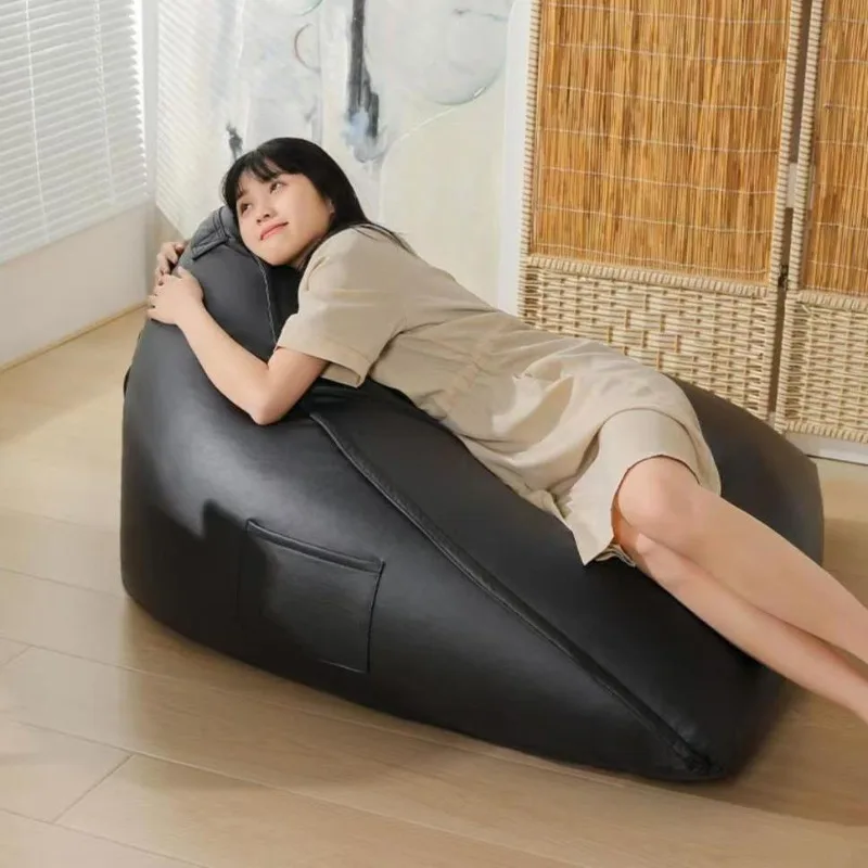 

Lazy bedroom sofa, triangular living room seat pier