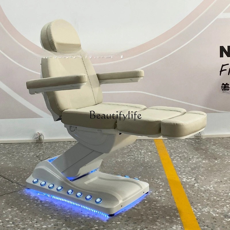 

01-Electric beauty bed facial spa massage hair transplant bed