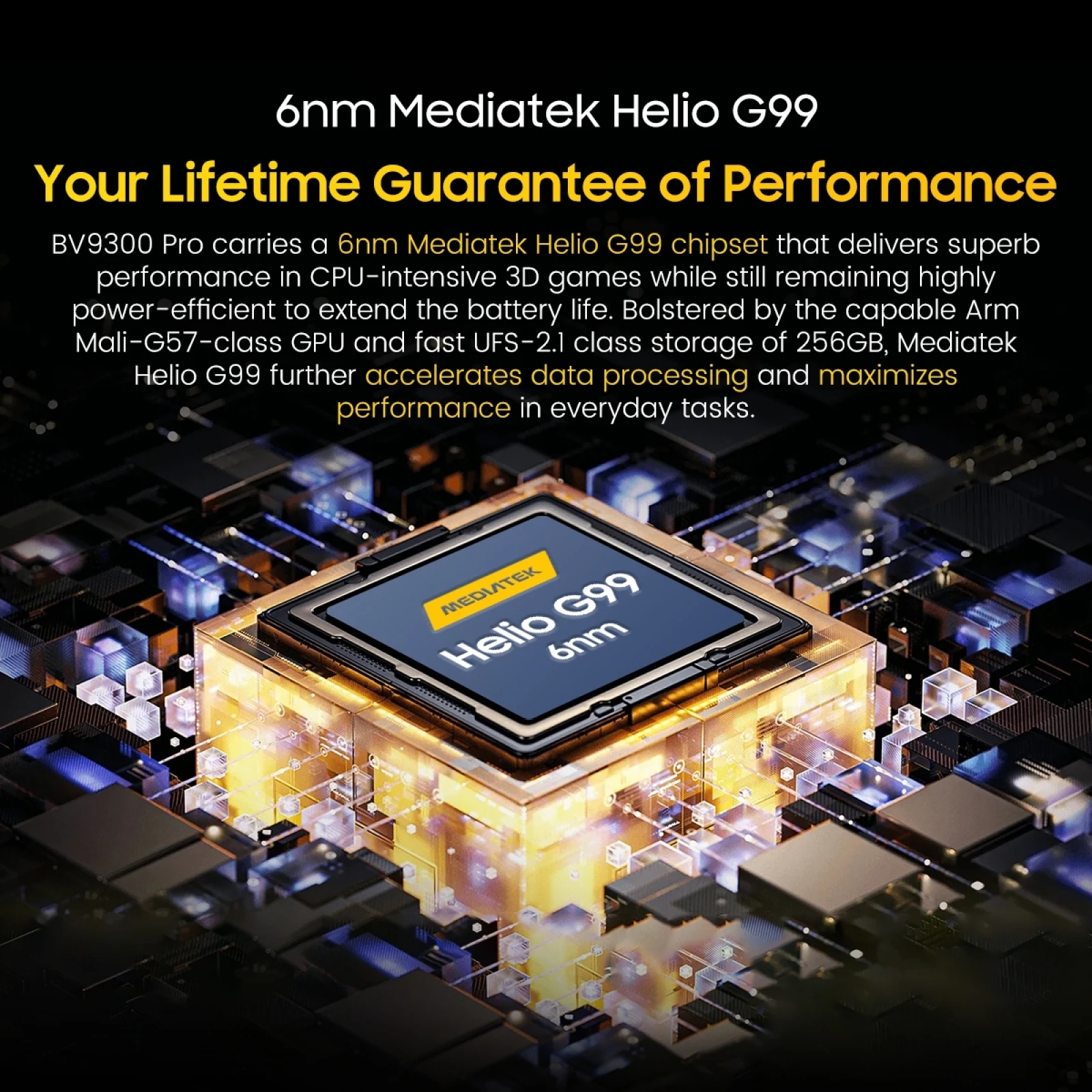 Blackview BV9300 Pro هاتف متين 8GB/12GB + 256GB 15080mAh 6.7 بوصة عرض أندرويد 13 MediaTek Helio G99 33W NFC 4G الهاتف الذكي