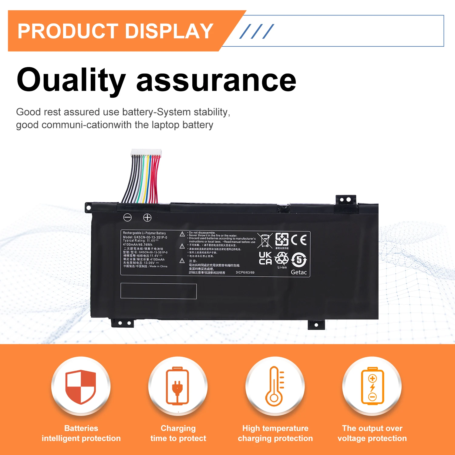 AUSSY GK5CN-00-13-3S1P-0 46.74Wh/11.4V بطارية ل MECHREVO X8Ti Z2 MACHENIKE T90 Plus T90-T3p F117-B F117-B6 GK5CN GK5CN4Z GK7C