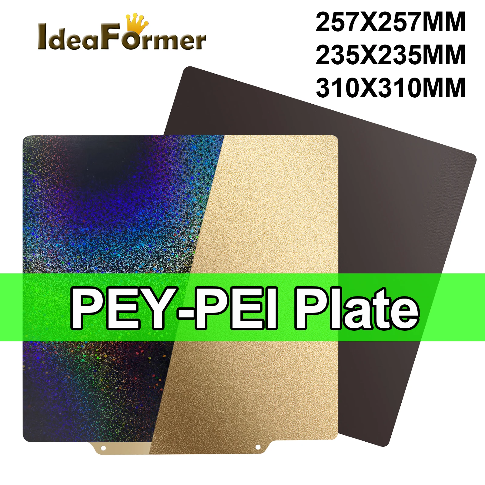 Colorful Starry PEY PEI Sheet 235 310 257 Magnetic Spring Steel Build Plate For Bambu Labx1 X1C p1p Sidewinder X1/X2/Ender 3/5