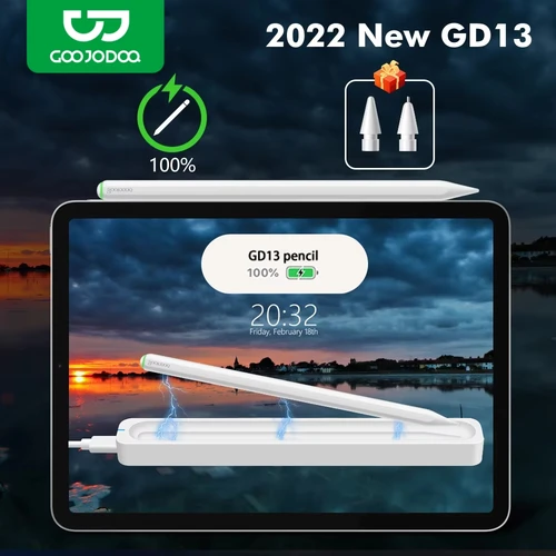 Lápiz Óptico con Rechazo de Palma, Lápiz de Inclinación, Carga Inalámbrica, Bolígrafo para Apple Pencil 2 1 iPad Air 4 5 Pro 11 12.9 Mini 6