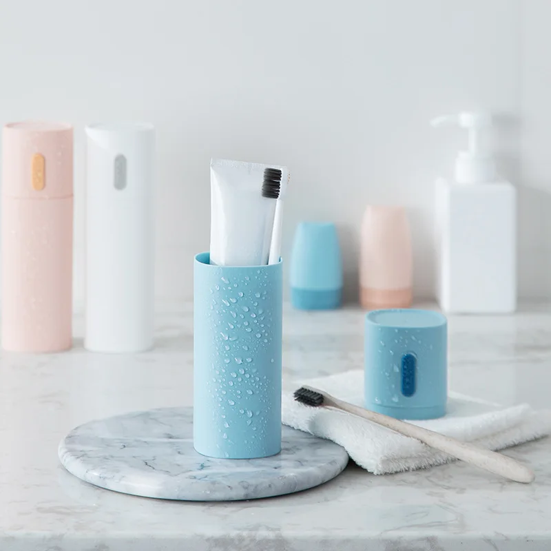 Home Set Travel Toothbrush Box, Simple and Modern Style Couple Toothpaste Storage Box