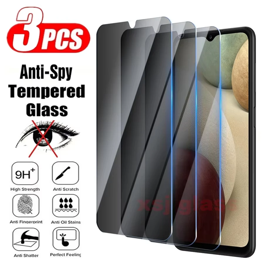 

3pcs Anti Peeping Tempered Glass For Samsung A56 5G A36 A26 A16 A55 A54 A57 A25 A35 A34 A33 A17 A15 A14 A13 A07 A06 A05S Glass