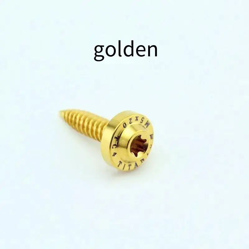 Titanium Alloy TC4 Self-Tapping Screw M4/M5 Motorcycle Inner Torx Screw Shell Modified Self-Tapping Screw