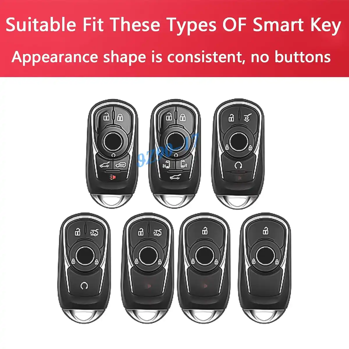 Clear Transparent Black TPU Car Smart Key Cover Case For Buick Enclave Encore GX Envision Lacrosse Regal Sportback TourX