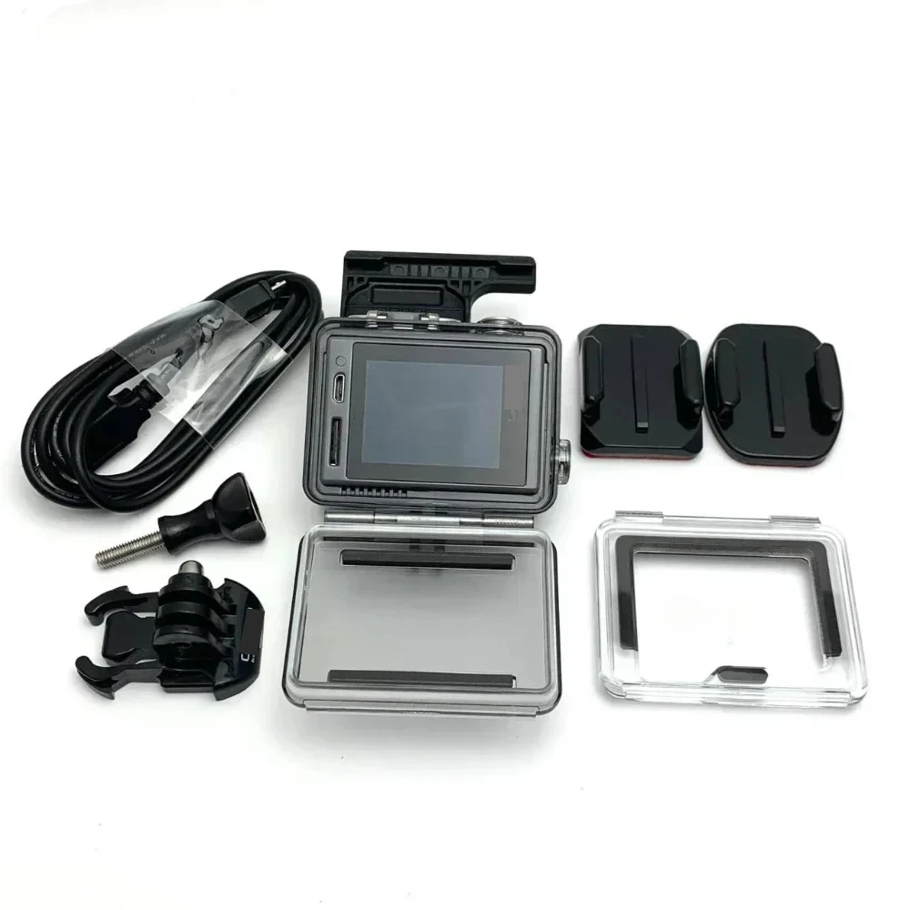 Original FOR GoPro Hero+ LCD Action Camera Can Connect Wifi with Waterproof Case Base Adhesive Data Cable Screw