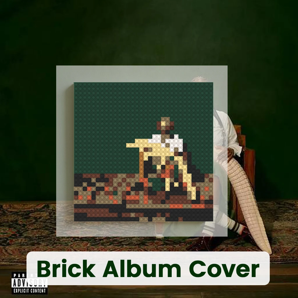 

Doechii Album Cover Pixel Mosaic Art MOC Building Blocks Hip Hop Rap Music Fans Collection Home Wall Decor Gift Poster