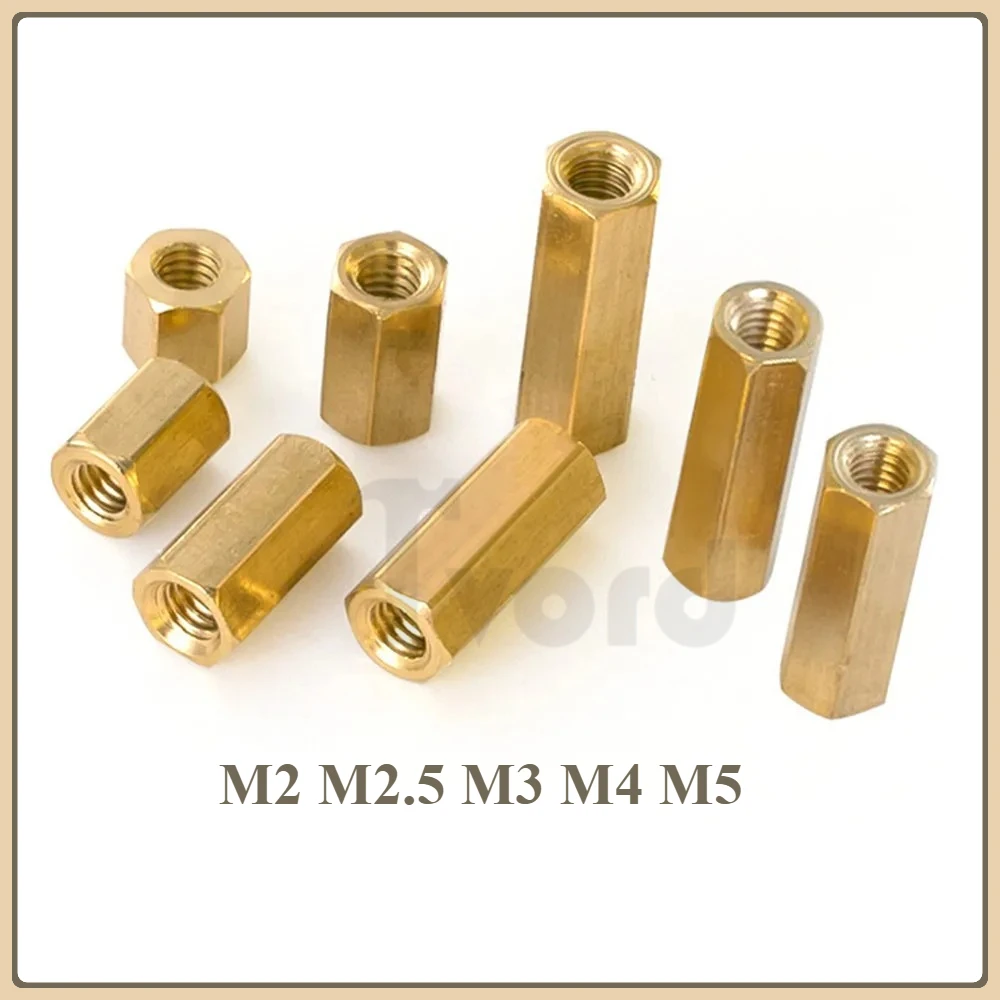 

M2 M2.5 M3 M4 M5 Brass Hex Male Female Standoff Pillar Stud Mount Spacer Hexagon PCB Motherboard Hollow Bolt Screw