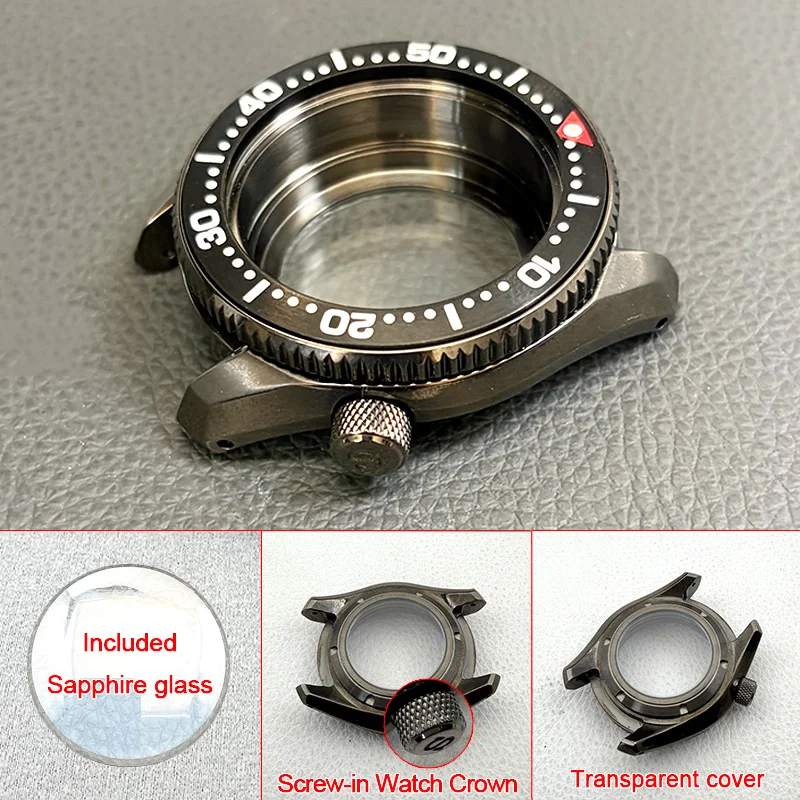 42mm Mod SPB185 SPB187 Replace Watch Case Fits 7S NH35 Movement 20ATM Waterproof Seal Back Cover Men Diving Watch Cases Custom