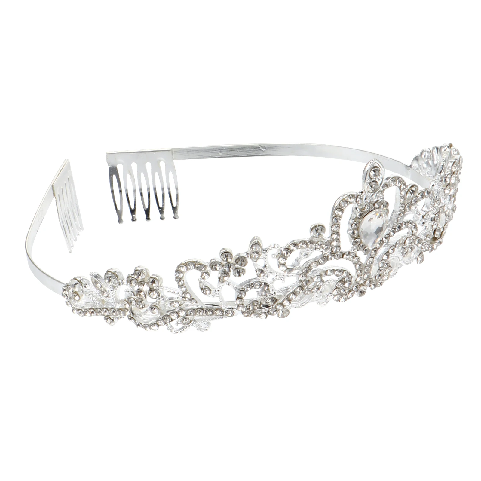 

Rhinestone Crown Wedding Tiaras Headdress Bridal Accessories Durable Tiara Haircare Styling Bride Party