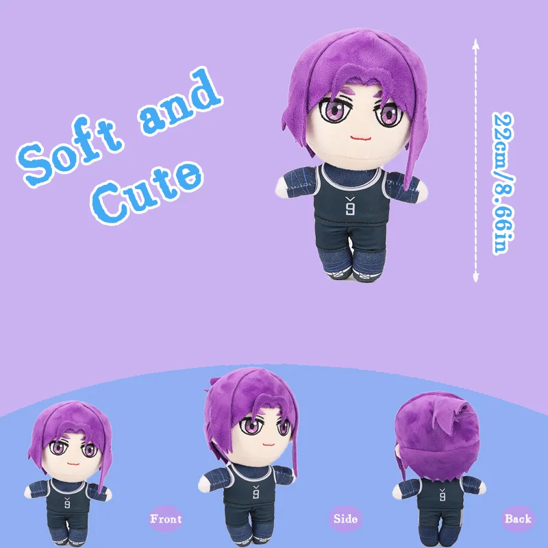 블루 잠금 플러시 바치라 메구루 나기 세이시로 미카게 레오 애니메이션 피규어 인형 애니메이션 애호가 주변기기 컬렉션 어린이 생일 선물